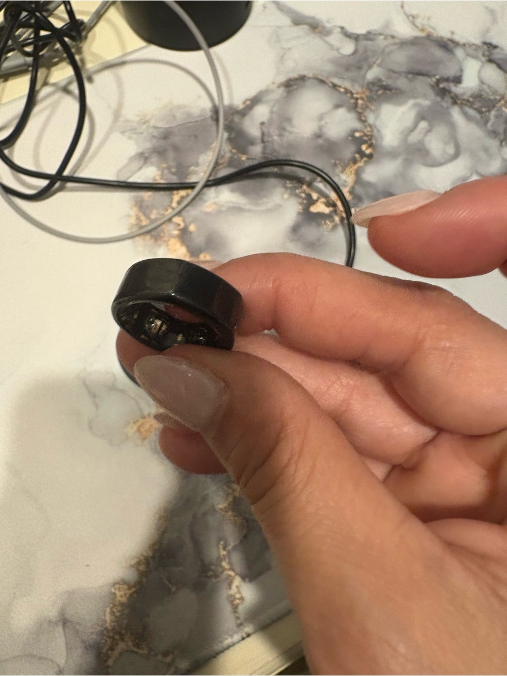 Oura Black Magnetic Wearable Charger Accessory